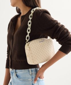 Alternative view of The Shoulder Strap - Opal White Chain