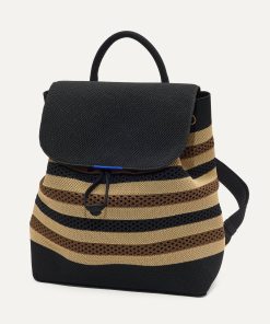 Alternative view of The Cinch Backpack - Mocha Stripe Crochet