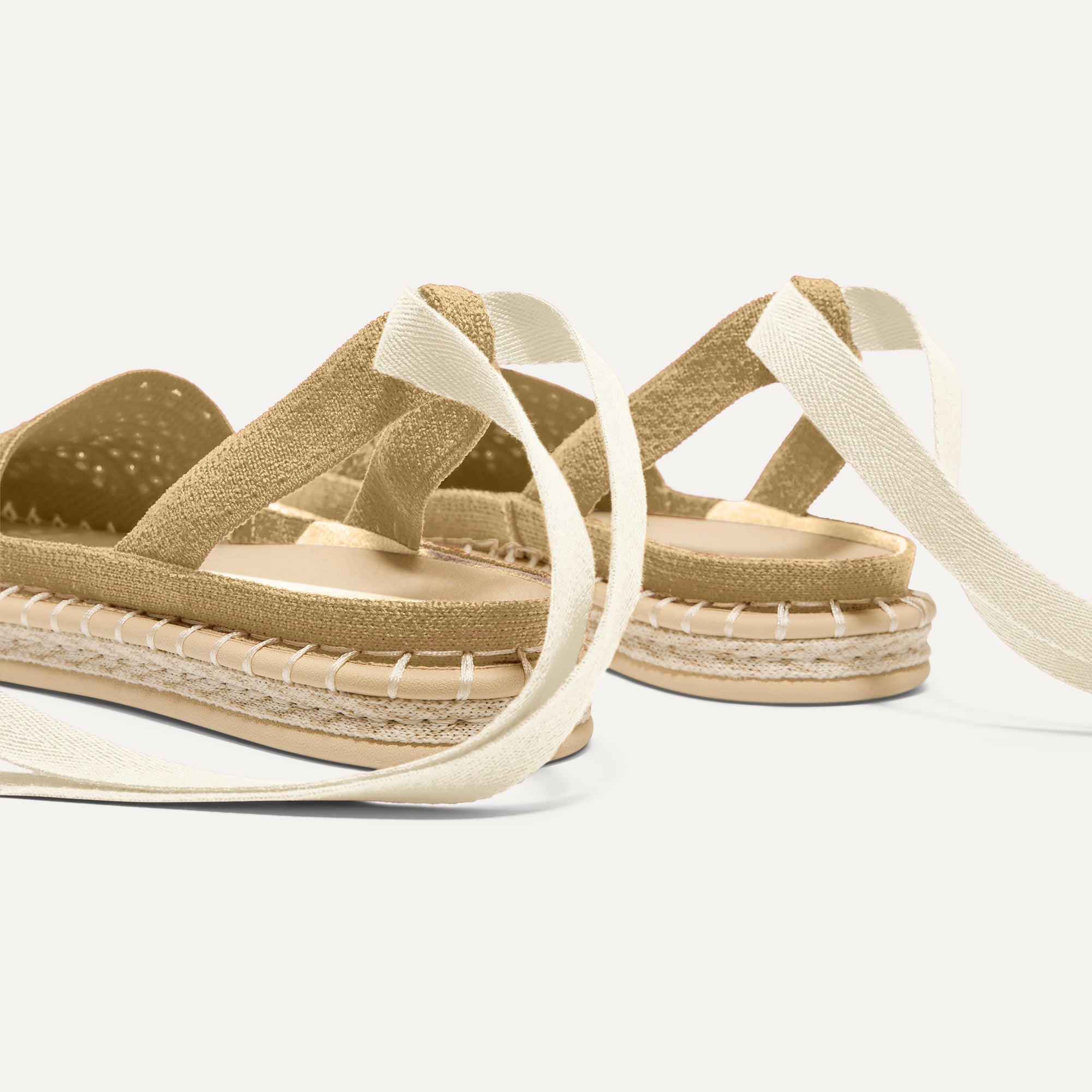 The D'Orsay Espadrille - Camel Crochet - Image 6