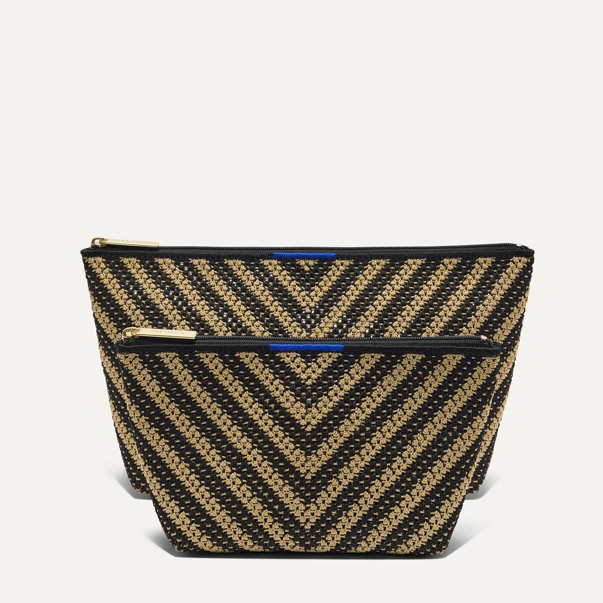 The Travel Pouch Set - Toffee Chevron - Image 2