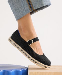 Alternative view of The Espadrille Mary Jane - Black