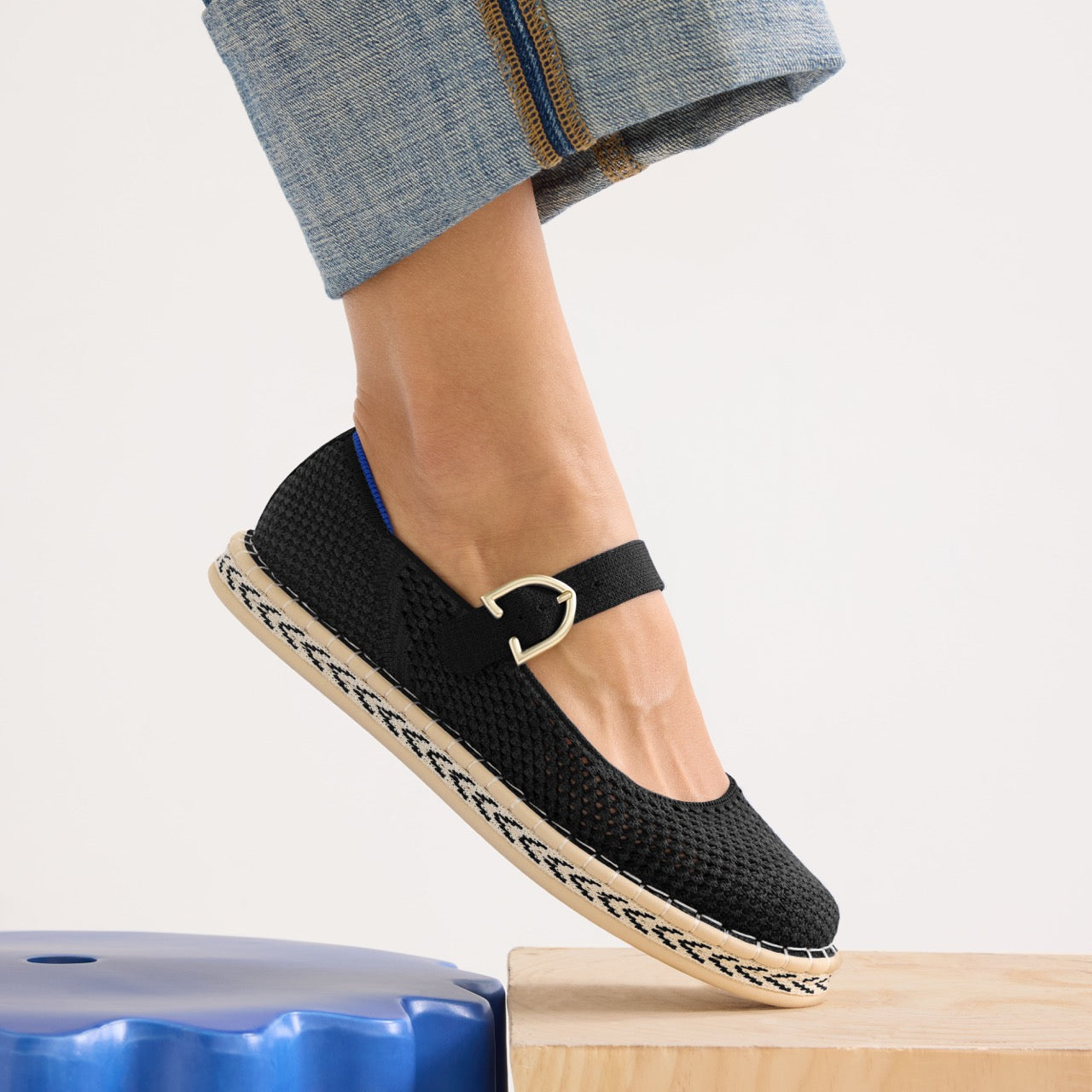 The Espadrille Mary Jane - Black - Image 2