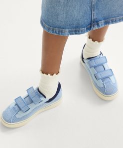 Alternative view of The Kids Strap Sneaker - Berry Blue