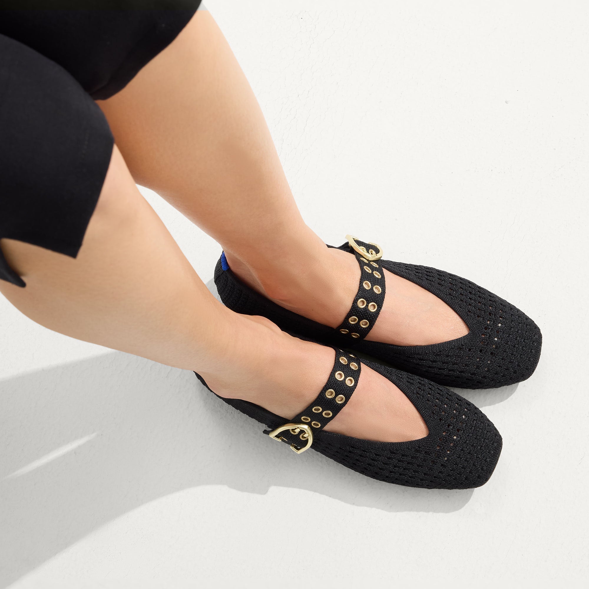 The Max Buckle Mary Jane - Black Mesh - Image 3