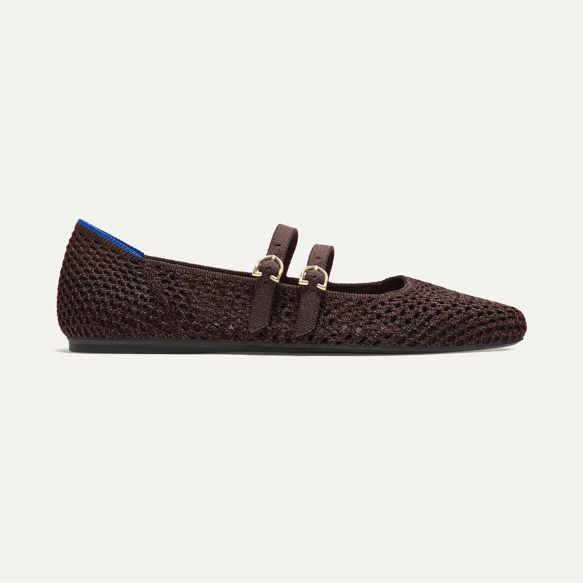 The Double Buckle Mary Jane - Chocolate Mesh - Image 7