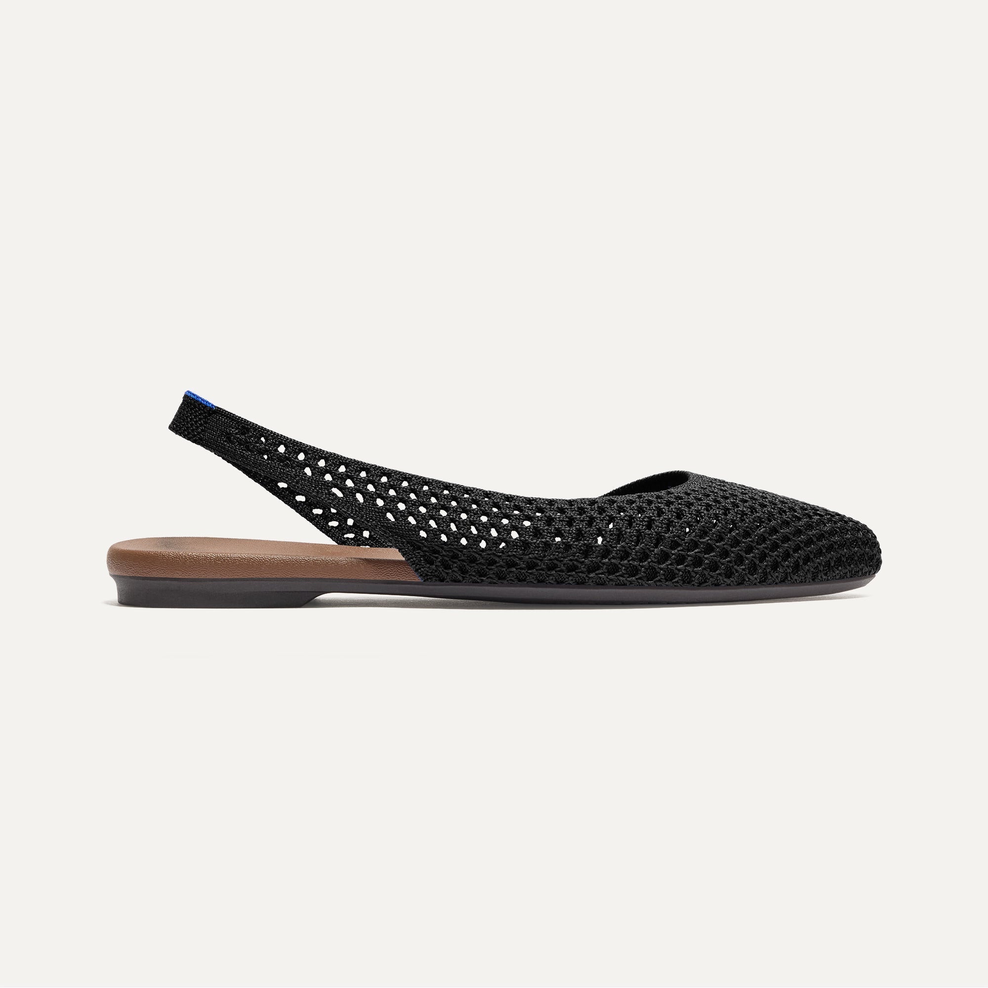 The Almond Slingback - Black Mesh - Image 3