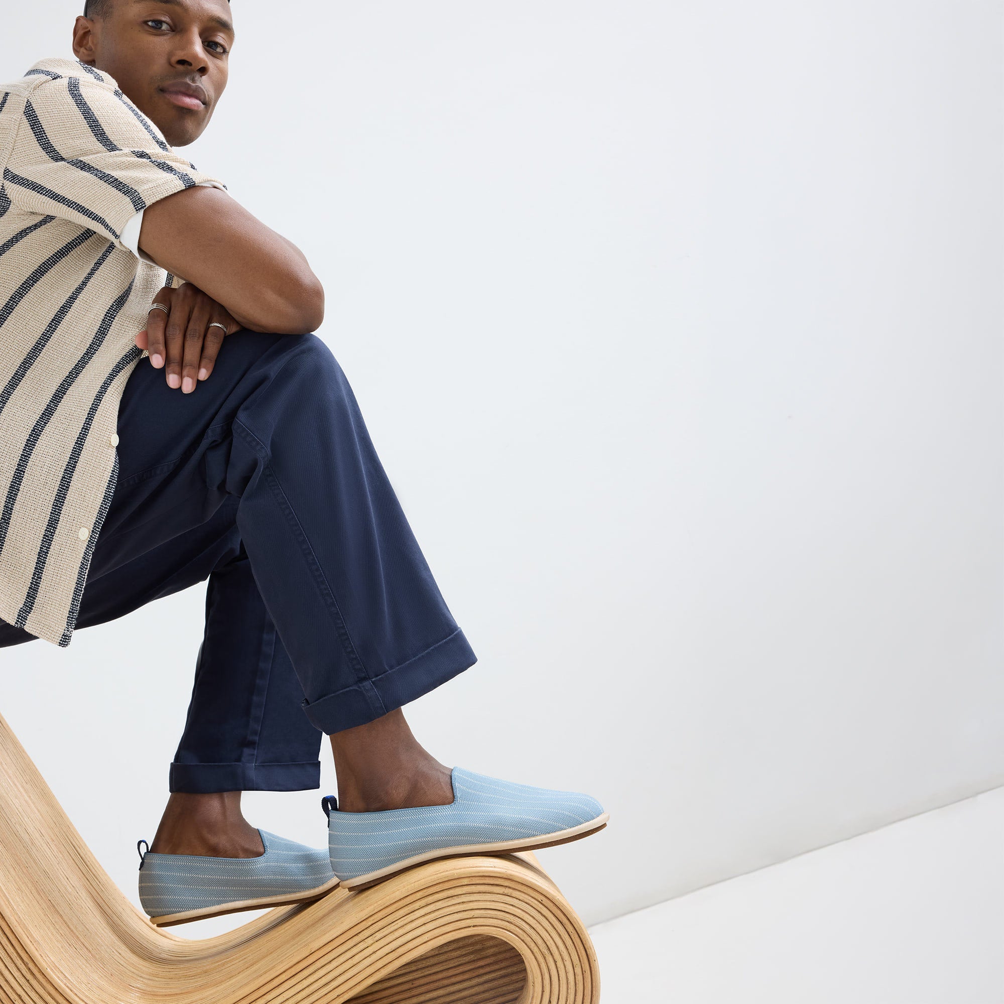 The Men's Cruiser Loafer - Tidal Stripe - Image 4