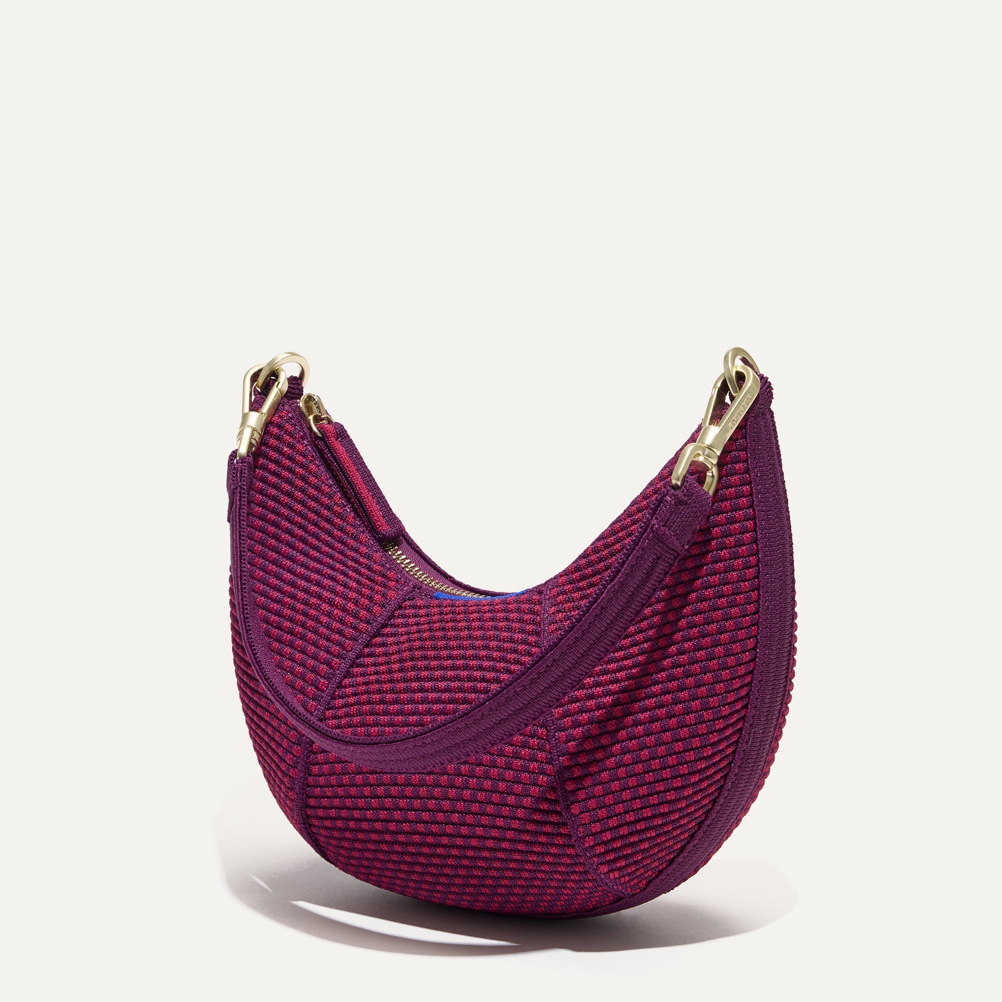 The Mini Crescent Bag - Beet - Image 6