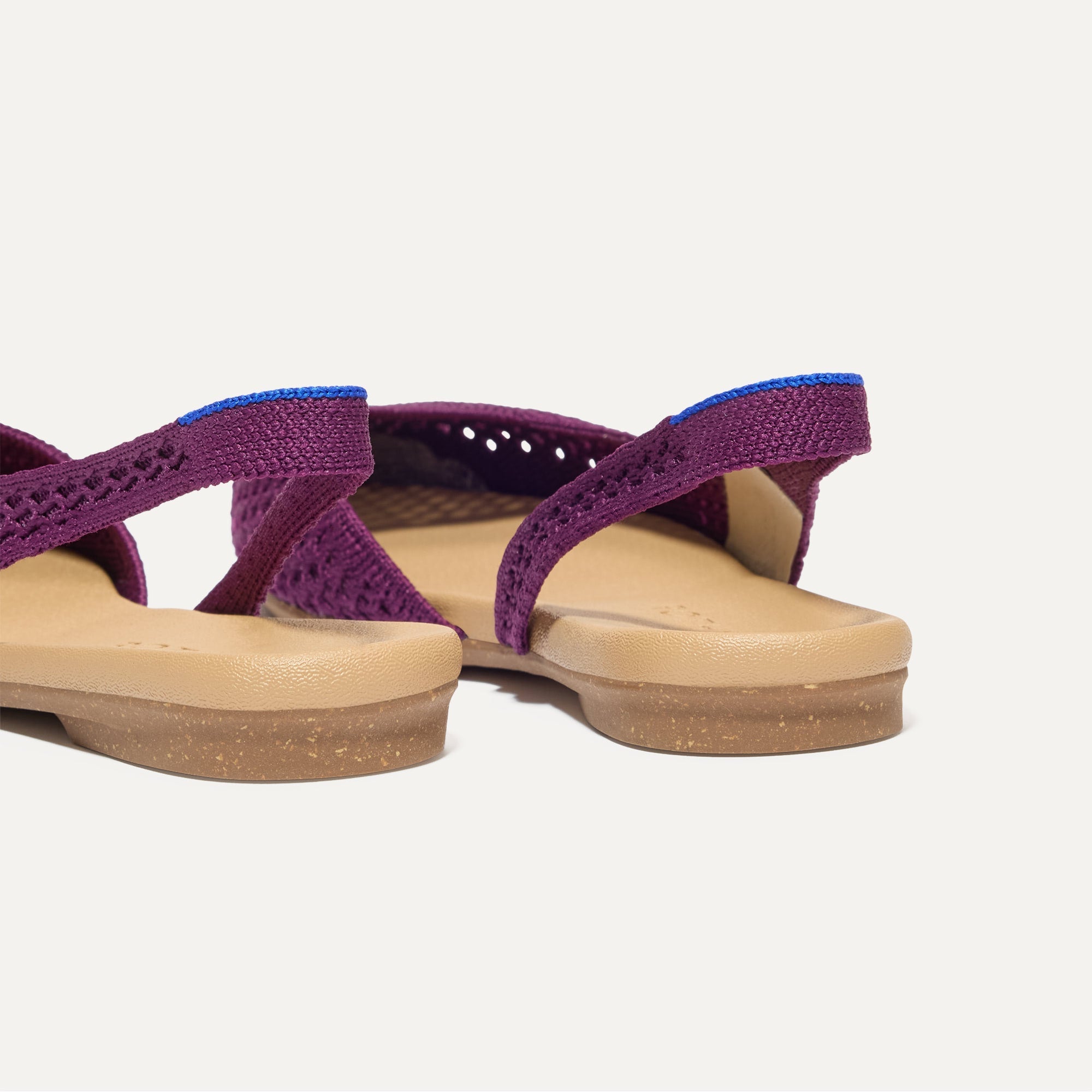 The Almond Slingback - Plum Mesh - Image 4