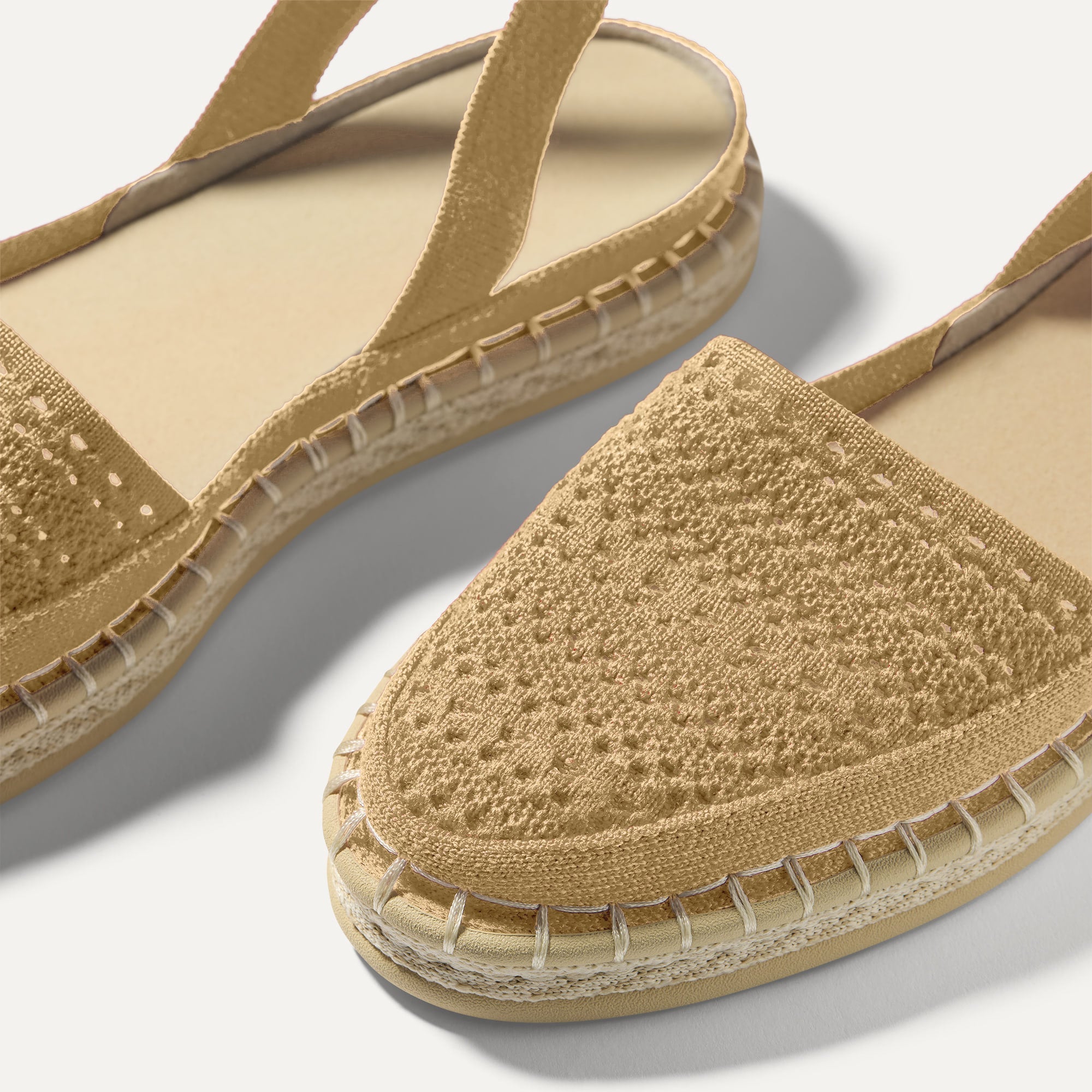 The D'Orsay Espadrille - Camel Crochet - Image 7