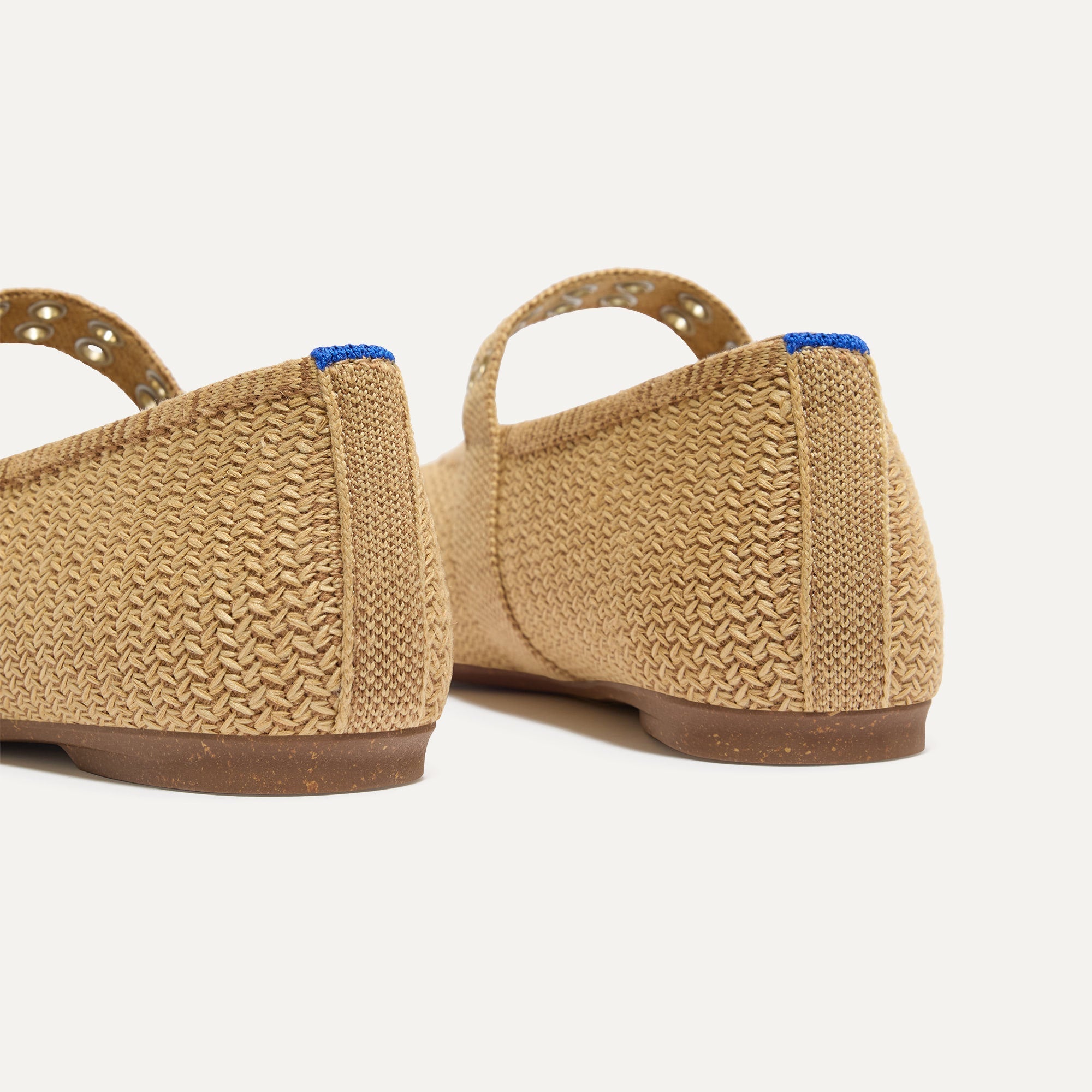The Max Buckle Mary Jane - Tan Woven - Image 7