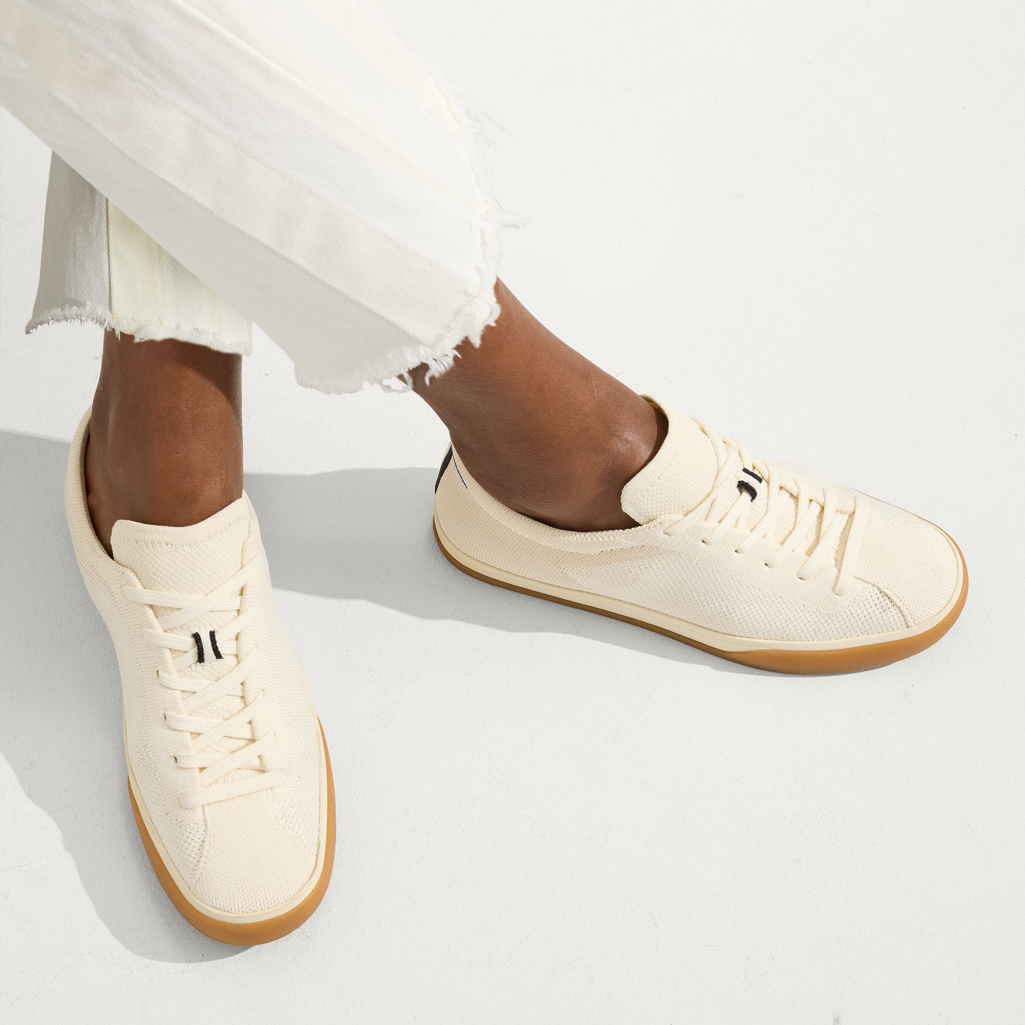 The Lace Up Sneaker - Blonde - Image 2