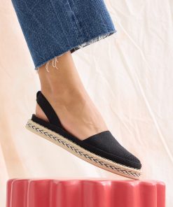 Alternative view of The D'Orsay Espadrille - Black