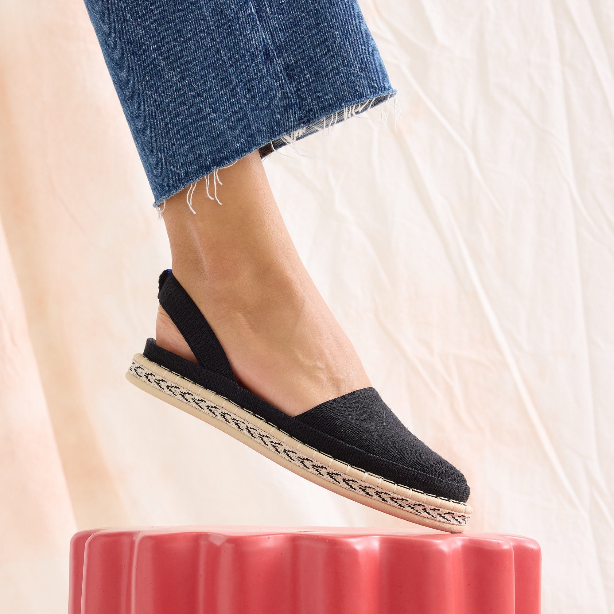 The D'Orsay Espadrille - Black - Image 2