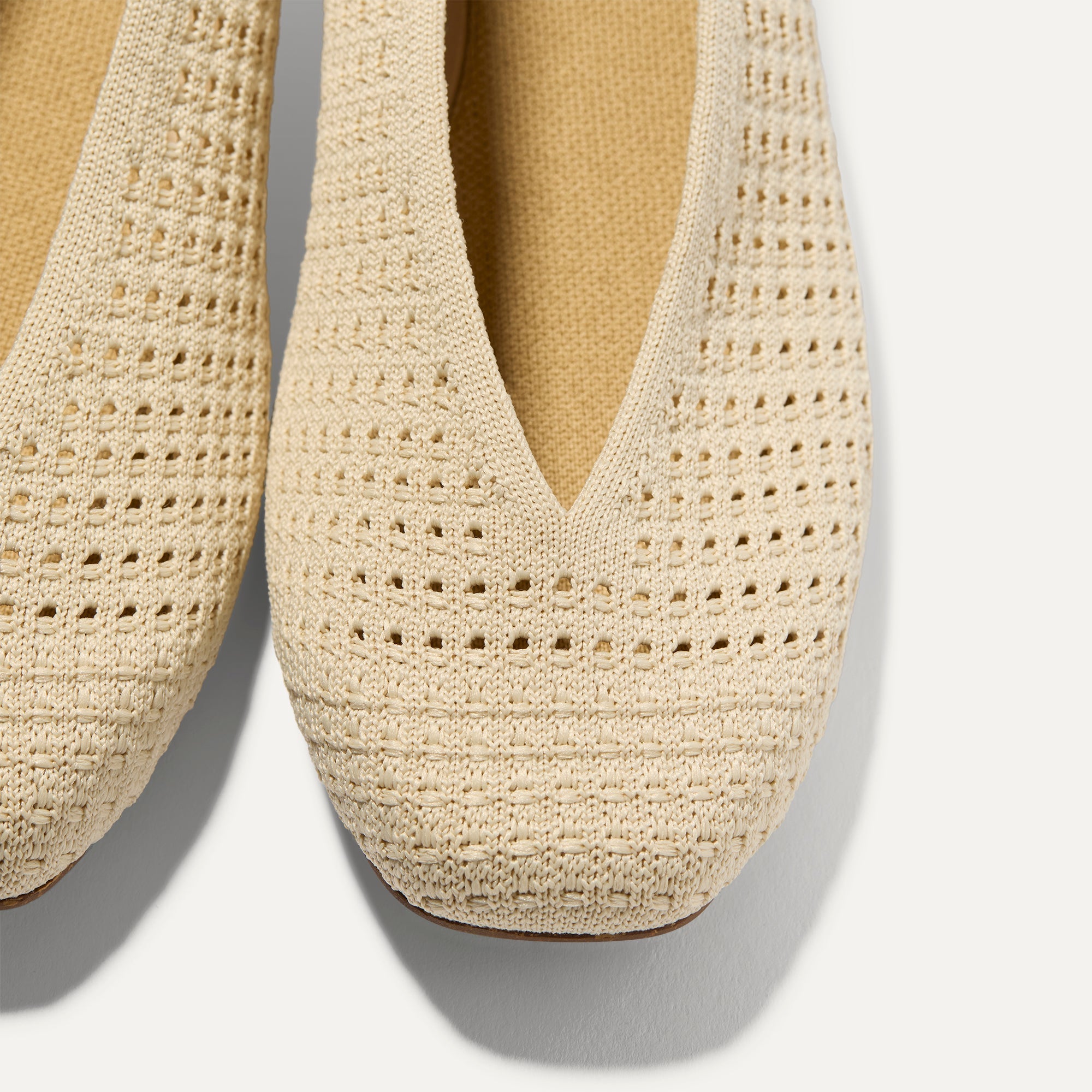 The Max Square Ballerina - Off White Mesh - Image 4